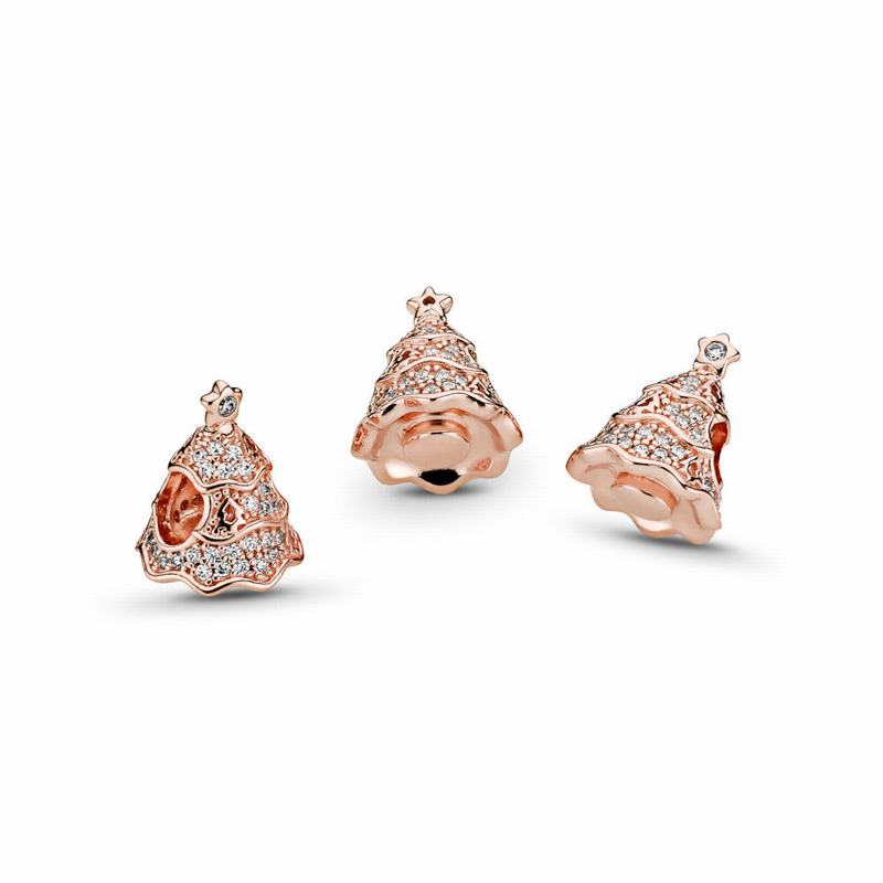 Pandora Rose™ Twinkling Christmas Tree Charm Europe - Pandora Rose/Cubic Zirconia - 284791NJL